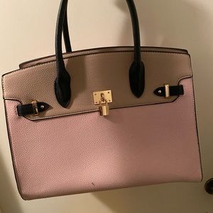 Tan and Pink Handbag